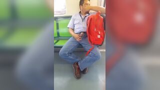 Caught a guy jerking off in the subway