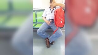 Caught a guy jerking off in the subway