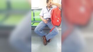 Caught a guy jerking off in the subway