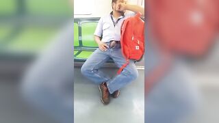 Caught a guy jerking off in the subway