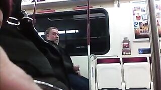 Caught a mature guy masturbating in the subway on my way home