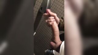 Rubbing my huge perfect curved cock