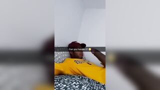 Nigga selfsucking his huge donkey cock