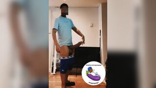 Young nigga shows off his huge elephant cock