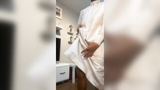 Hot hairy ARAB stud showing his delicious tasty long cock