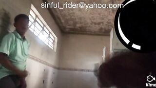 Masturbating in front of a stranger in public toilets