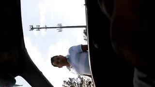 Random guy watching me jerk off in my car