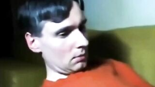 Horny adidas sport dude jerking off three times a week in a sports camp