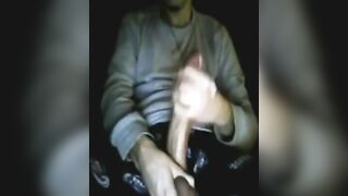 Young dude showing his long beefy monster