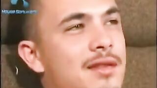 Latin thug strokes his huge long tasty cock solo