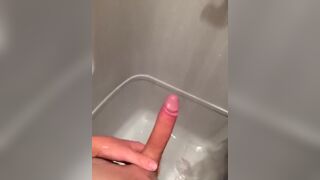 Relaxing in the shower