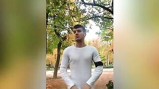 Pulling my dick out at the park
