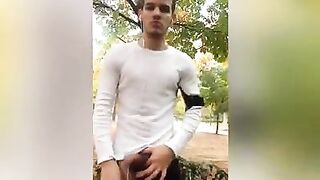 Pulling my dick out at the park