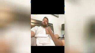 Masturbation Video Watch me stroke my sweaty fat cock with the beard  ????????????