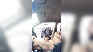 Grandpa helps me cum