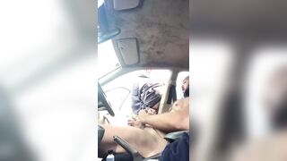 Grandpa helps me cum