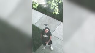 Pervy friend wanks outside my window