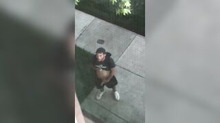 Pervy friend wanks outside my window