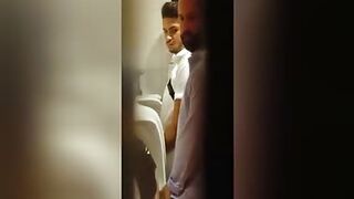 Bunch of horny guys at the urinals today