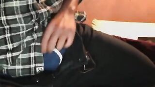 Actor Joaquin Ferreira shows off his uncut cock