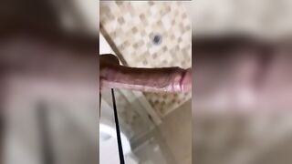 Watch me stroke this sweaty fat cock