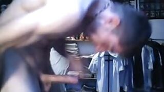 Selfer wants top deep throat his own cock