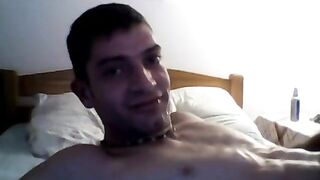 Selfer wants top deep throat his own cock