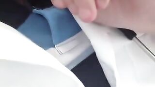 Doctor works his cock at work